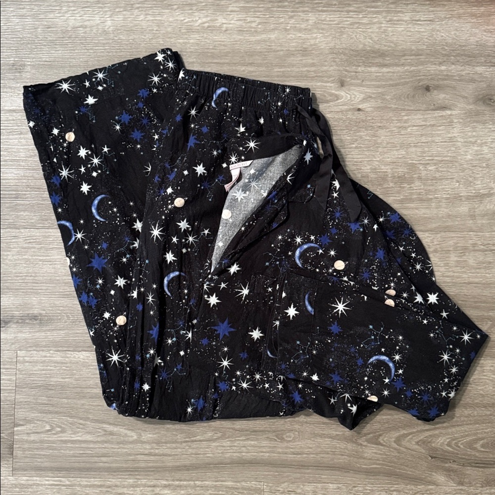 Victorias Secret Cotton Flannel Pajama Set — “The Dreamer” — Long Length